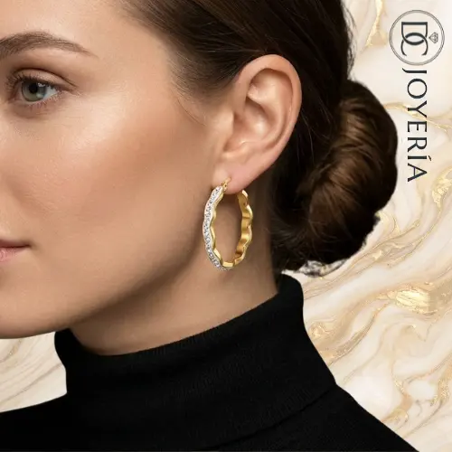 Argollas plateadas — Acero inoxidable Plateado
